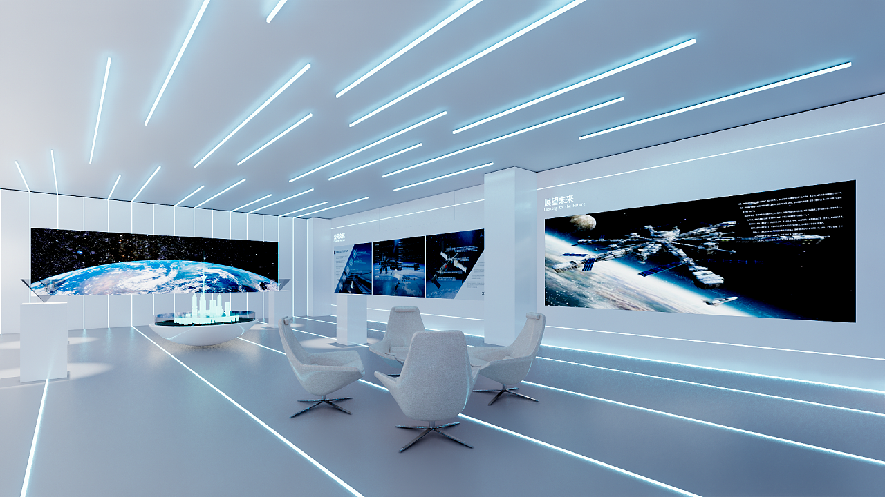 企業科技展廳|空間|展陳設計|什么都不灰灰_原創作品-站酷(ZCOOL)